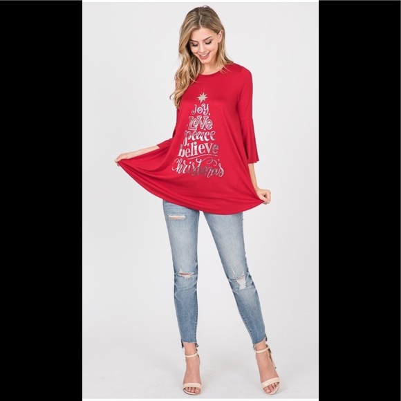 2 for $40❤️PLUS size Christmas top - Picture 8 of 11